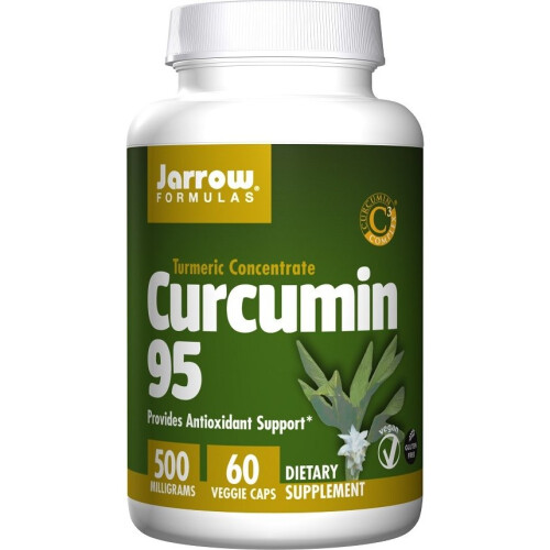 Jarrow Formulas, Κούρκουμα 95, Εξαγώγιμος Λεκίτης Κούρκουμα, 500 mg, 60 Βοτανοθεραπευτικά Capsules
