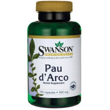 Pau D'Arco 500 mg 100 Cápsulas Swanson Health Products