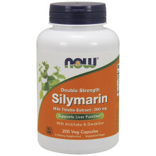NOW Foods  Silymarin with Artichoke & Dandelion, 300mg, 200 vcaps