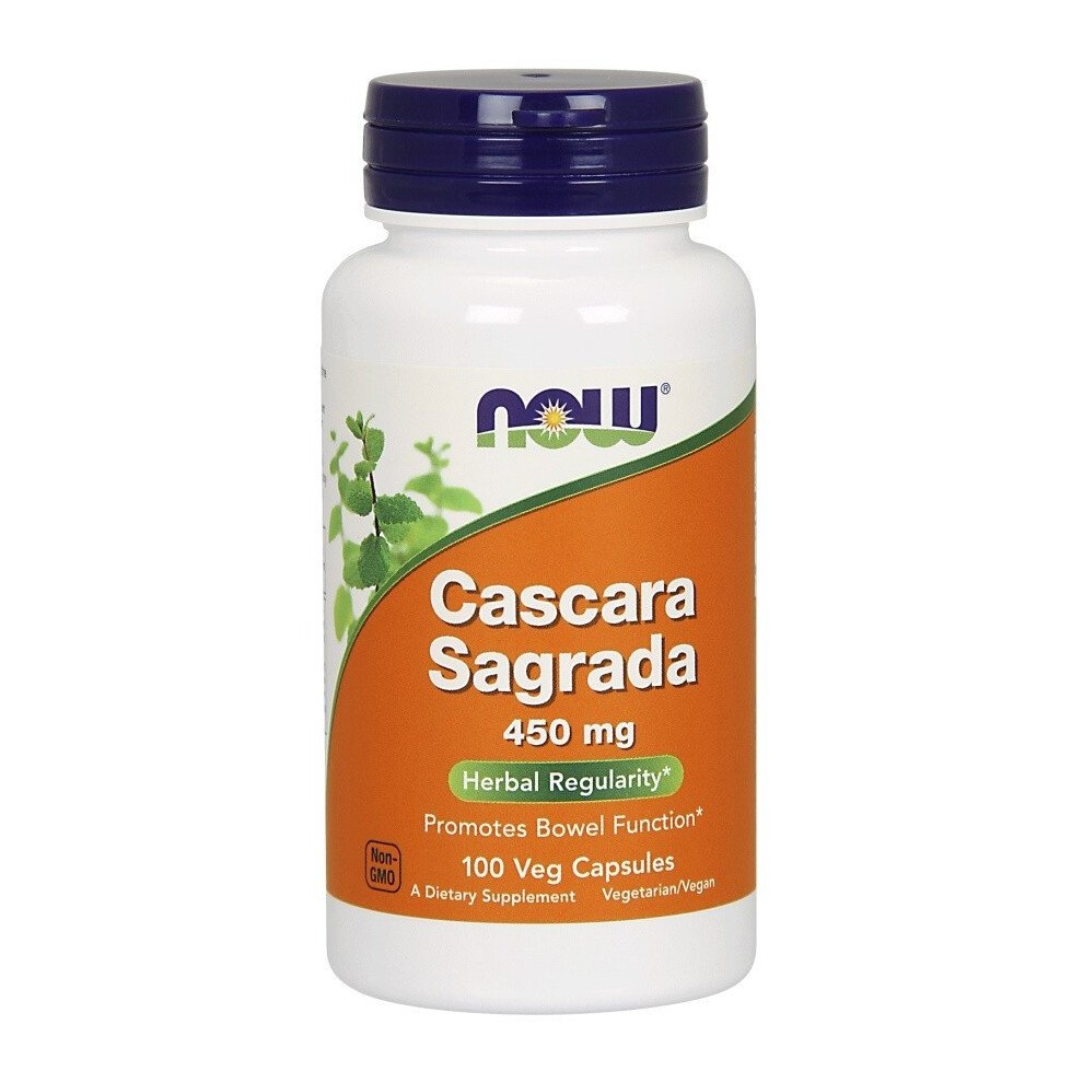 Now Foods Cascara Sagrada, 450Mg, 100 Vcaps