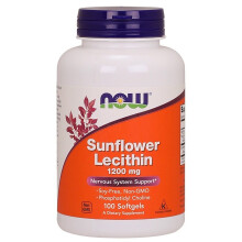NOW Foods, Sonnenblumen-Lecithin, 1.200 mg, 100 Weichkapseln