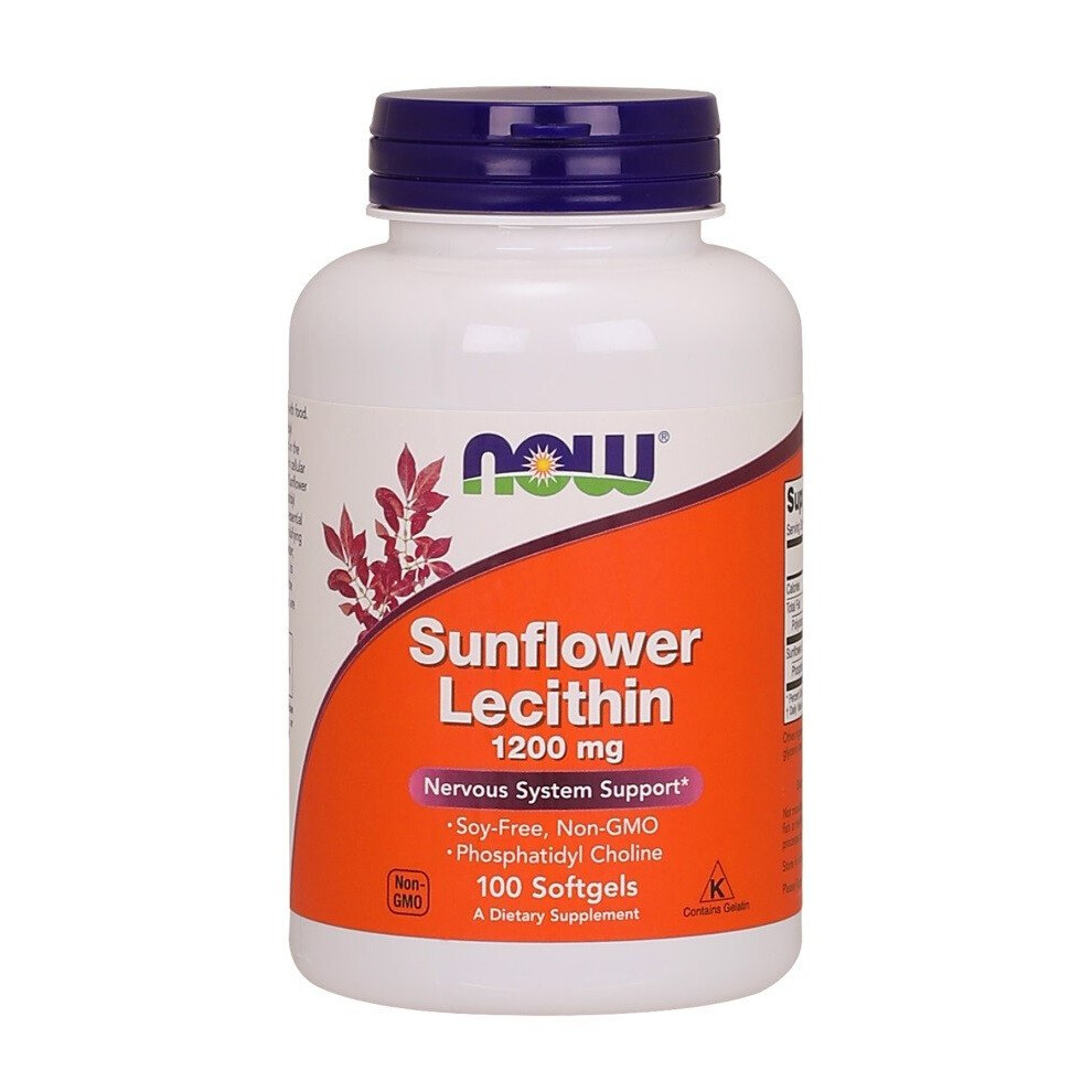 Now Foods Sunflower Lecithin, 1200Mg - 100 Softgels