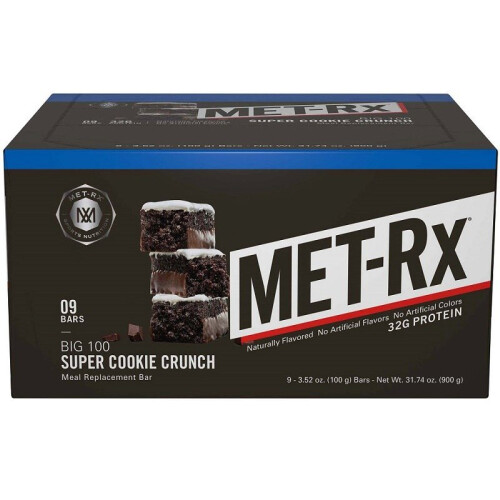MET-Rx  Big 100 Colossal Bars, Super Cookie Crunch, 9 bars