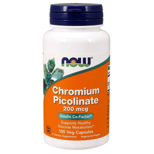 NOW Foods NOW Foods Picolinate de Chrome, 200mcg , 100 vcaps