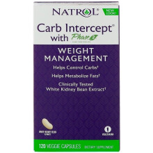Natrol  Carb Intercept with Phase 2, 120 vcaps
