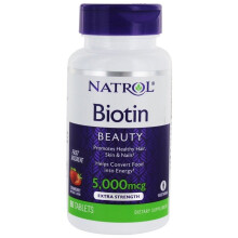 Natrol  Biotin Fast Dissolve, 5000mcg , 90 tabs