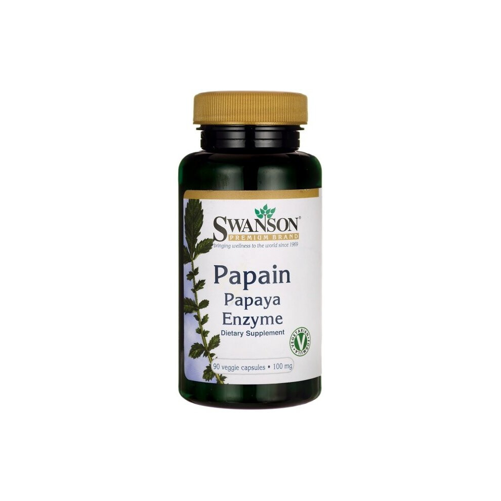Swanson Papain Papaya Enzyme, 100Mg - 90 Vcaps