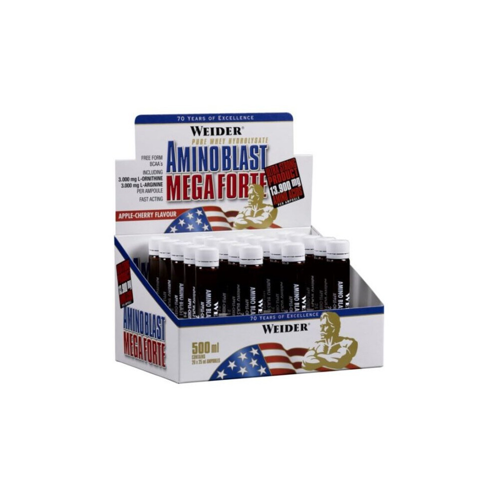 Weider Amino Blast Mega Forte, Apple-Cherry, 20 X 25 Ml.