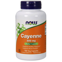 NOW Foods, Cayennepfeffer, 500 mg, 100 Vegane Kapseln