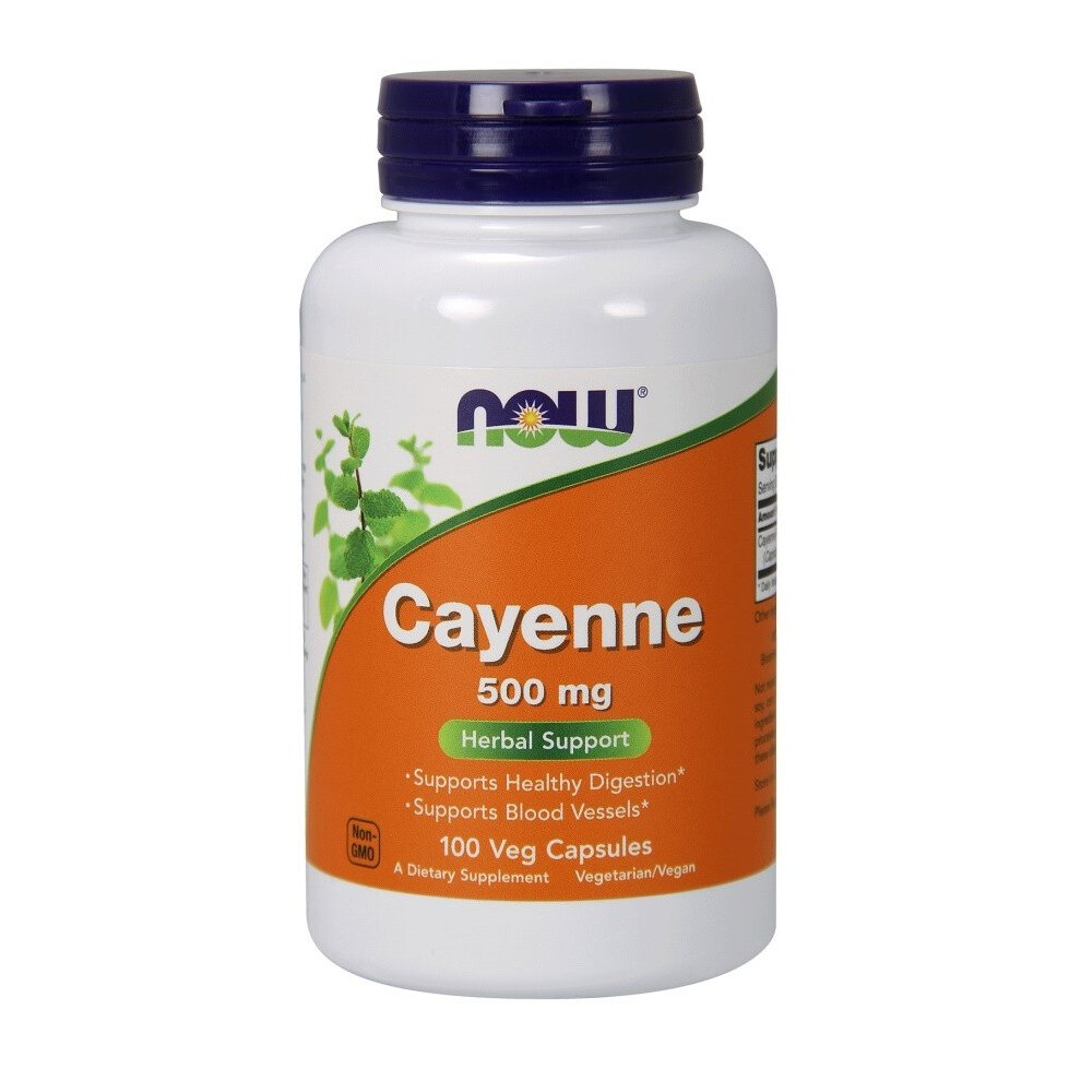 Now Foods Cayenne, 500Mg, 100 Vcaps