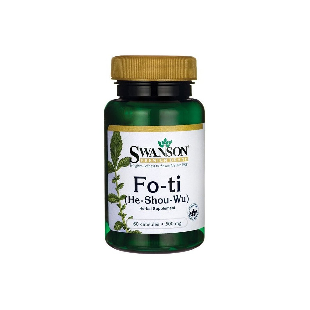 Swanson Fo-Ti (He-Shou-Wu), 500Mg - 60 Caps