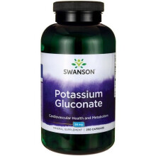 Kaliumgluconat 99 mg 250 Kapseln Swanson Health Products