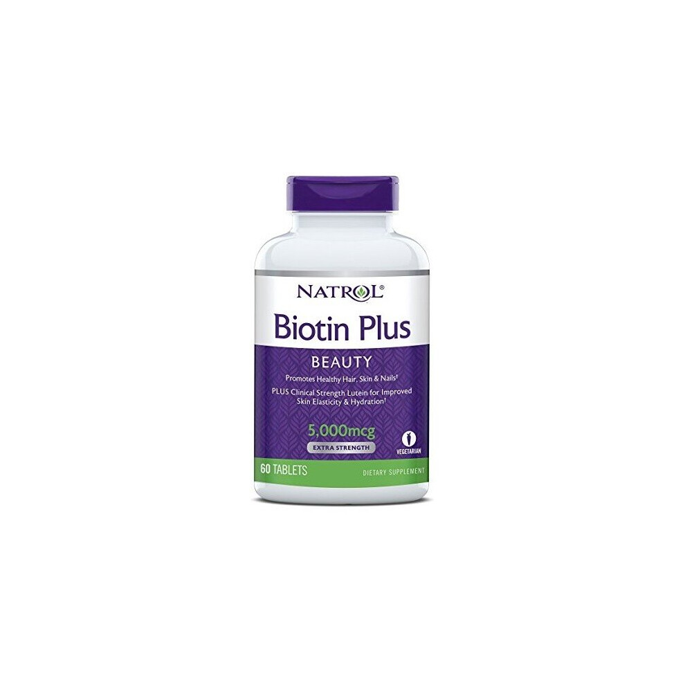 Natrol Biotin Plus, 5000mcg - 60 Tabs