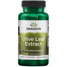 Extrait de Feuille d'Olivier 750 mg 60 Capsules Swanson Health Products