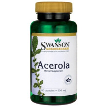 Swanson, Acerola, 500 mg, 60 Kapseln