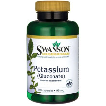 Swanson, Kaliumgluconat, 99 mg, 100 Kapseln