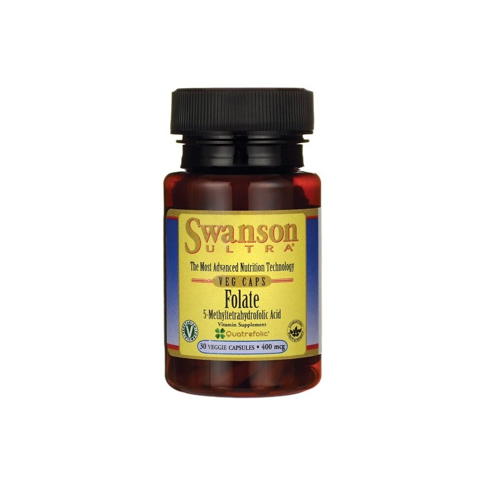 Swanson Women's Folate (5-Methyltetrahydrofolic Acid) 400Mcg - 30 Vcaps