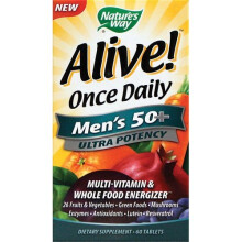 Nature's Way Alive!, Once Daily Men's 50 plus - 60 tablets