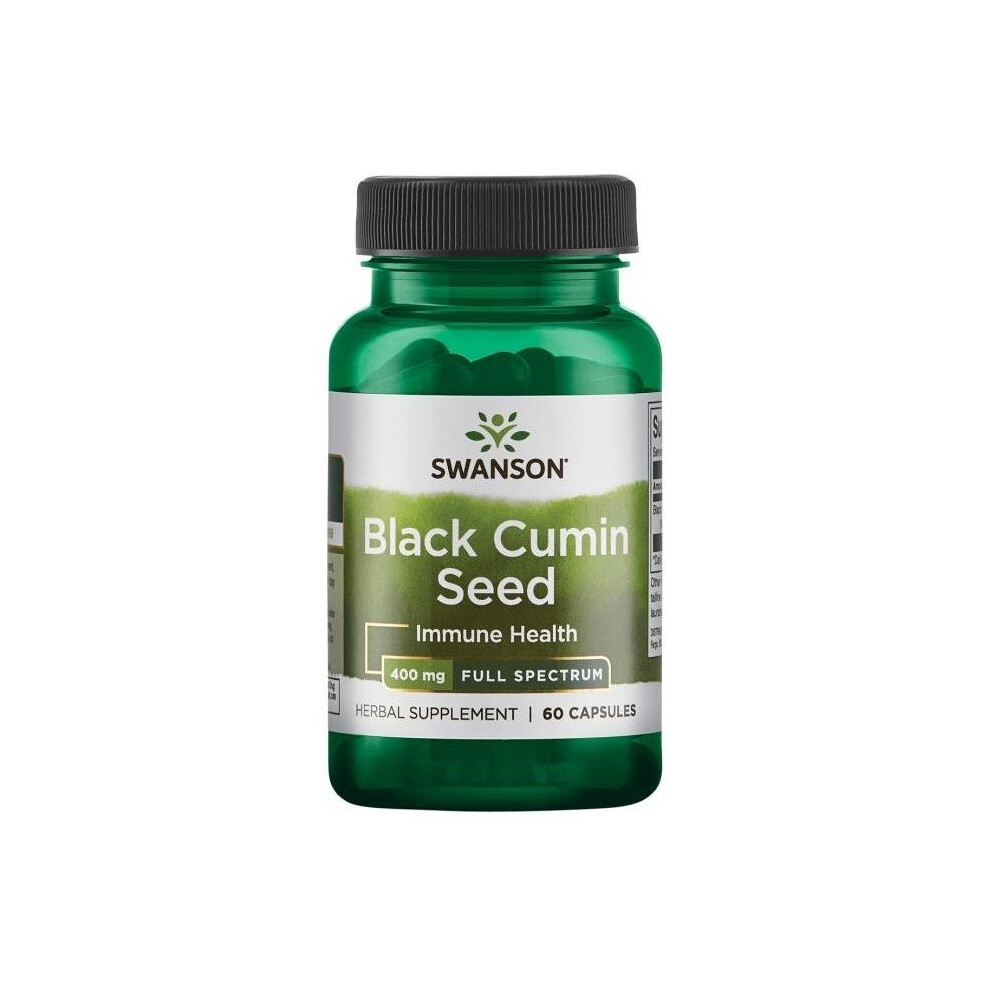 Swanson Black Full Spectrum Cumin Seed, 400Mg - 60 Caps