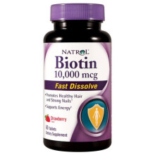 Natrol  Biotin Fast Dissolve, 10000mcg  - 60 tabs