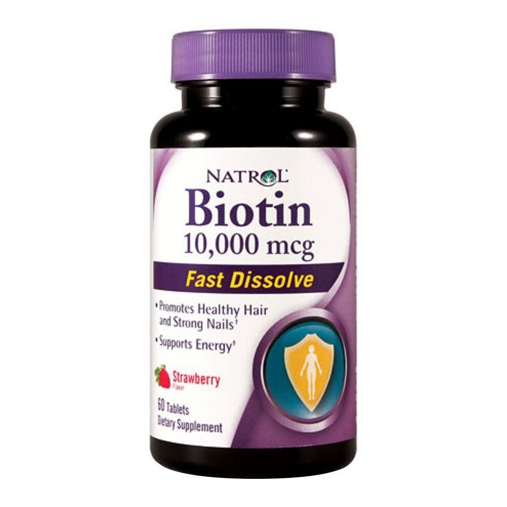 Natrol  Biotin Fast Dissolve, 10000mcg  - 60 tabs