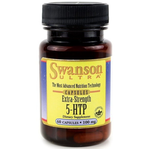 Swanson, 5-HTP, Extra Puissance, 100 mg, 60 Gélules