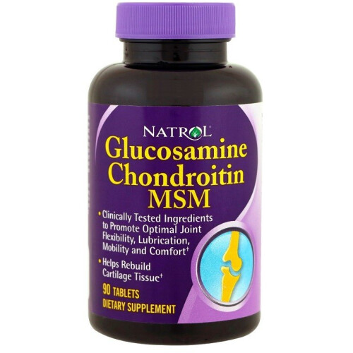 Natrol Natrol  Glucosamine Chondroitin MSM, 90 tabs