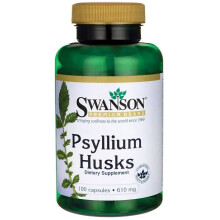 Swanson, Enveloppes de Psyllium, 610 mg, 100 Gélules