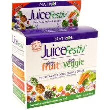 Natrol, JuiceFestiv, 2 Flaschen, 60 Kapseln Jede