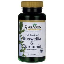 Swanson, Vollspektrum Boswellia und Curcumin, 300 mg, 60 Kapseln