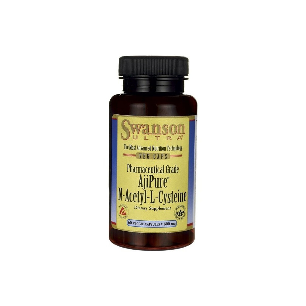 Swanson Ajipure N-Acetyl-L-Cysteine, 600Mg - 60 Vcaps