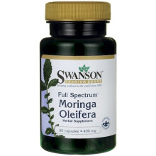 Swanson, Moringa Oleifera Spectre Complet, 400 mg, 60 Gélules