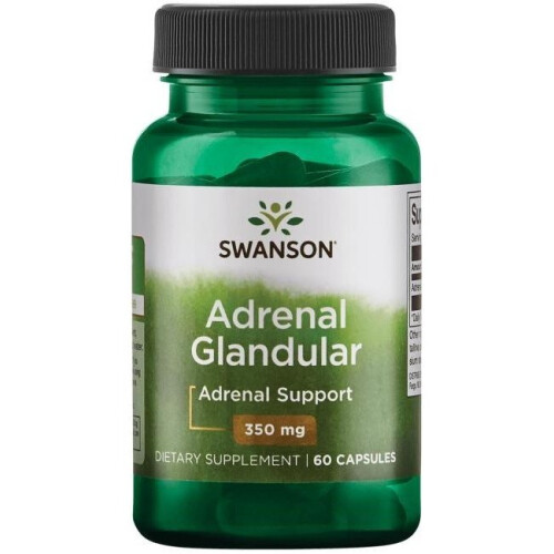 Swanson  Adrenal Glandular, 350mg  - 60 caps