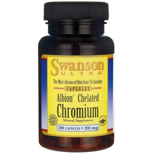 Swanson, Albion Chrom, 200 mcg, 180 Kapseln