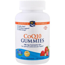 Nordic Naturals, CoQ10 Gummies, Strawberry, 100 mg, 60 gummików