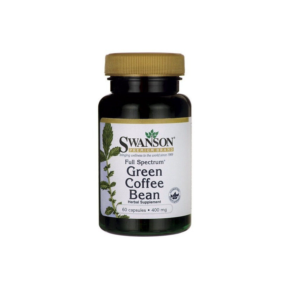 Swanson Green Full Spectrum Coffee Bean, 400Mg - 60 Caps