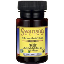 Folsäure 5-MTHF 800 mcg 30 Veggie-Kapseln Swanson Health Products