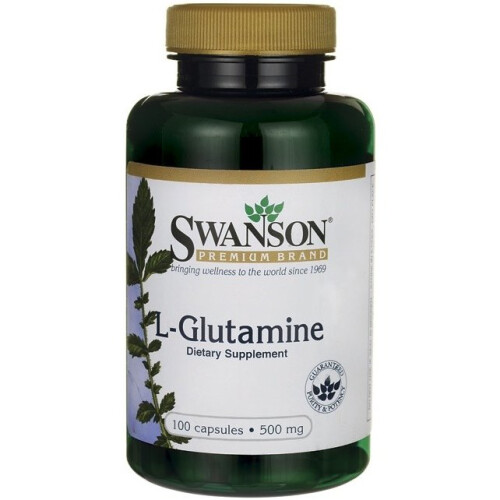 Swanson, L-Glutamin, 500 mg, 100 Kapseln