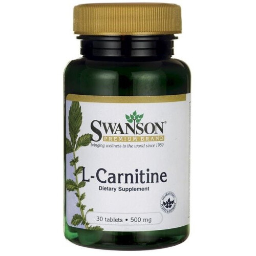 Swanson, L-Carnitin, 500 mg, 30 Tabletten
