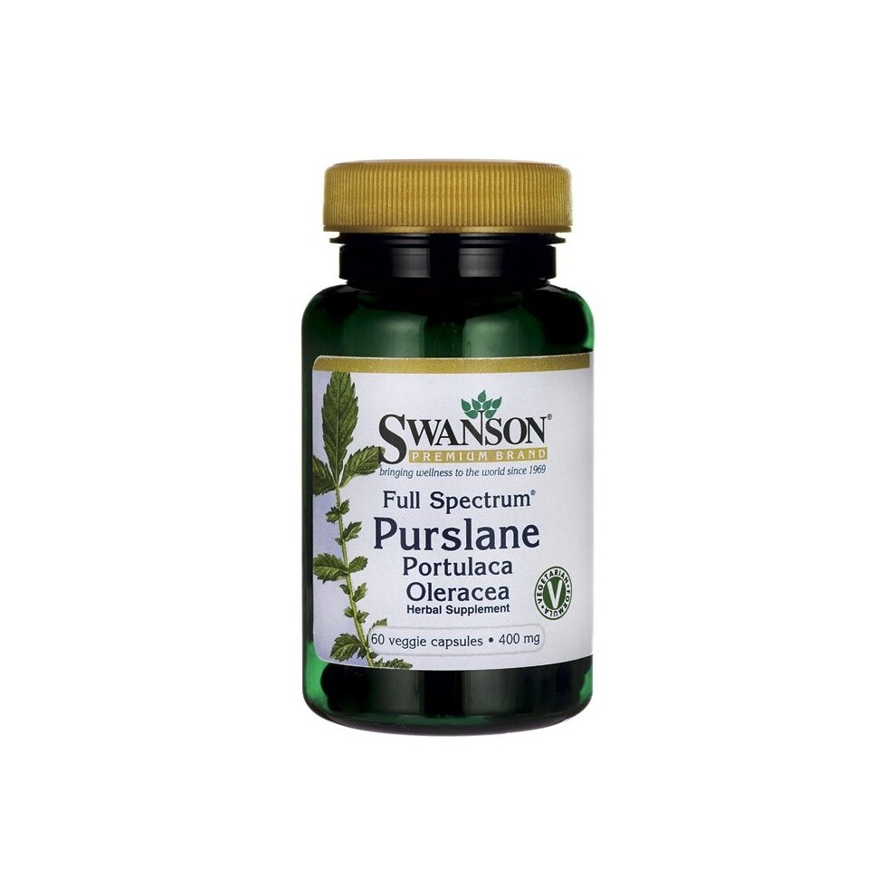 Swanson Full Spectrum Purslane, 400Mg - 60 Vcaps