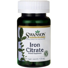 Swanson, Eisen(III)-citrat, aktive Form, 25 mg, 60 pflanzliche Kapseln