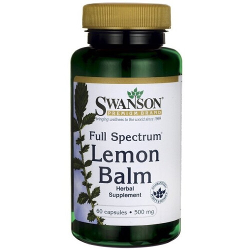Swanson Full Spectrum Lemon Balm, 500mg - 60 caps
