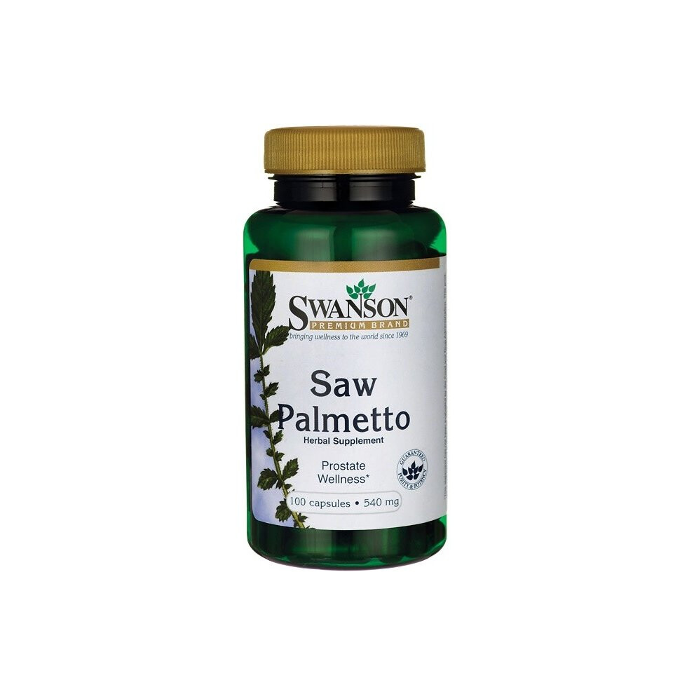 Swanson Saw Palmetto 540 Mg - Prostate Support With Full-Spectrum Whole Berry Powder, 100 Caps
