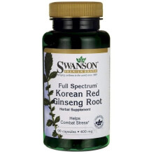 Swanson, Vollspektrum Koreanische Roter Ginseng-Wurzel, 400 mg, 90 Kapseln
