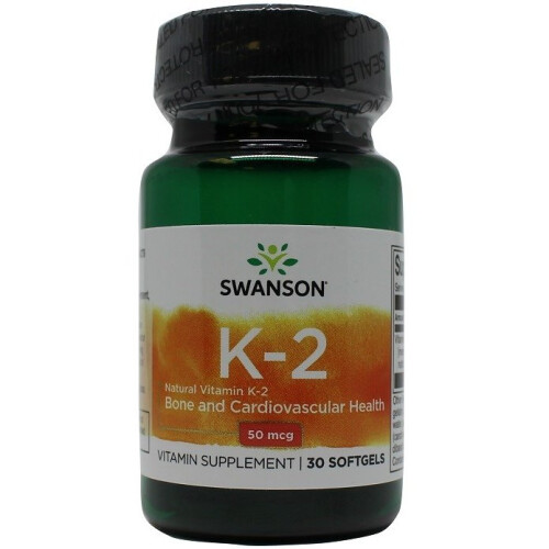 Swanson  Vitamin K-2, 50mcg - 30 softgels