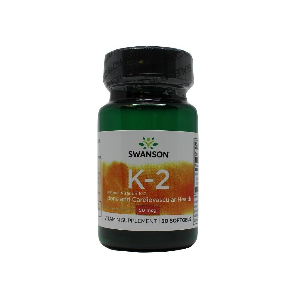 Swanson Vitamin K-2, 50Mcg - 30 Softgels