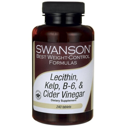 Swanson Lecitina, algas, B-6 e vinagre de cidra - 240 comprimidos