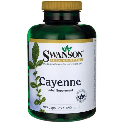 Swanson  Cayenne, 450mg - 300 caps