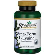 Swanson, L-Lysine, 500 mg, 100 Gélules