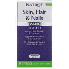 Natrol Skin, Hair and Nails - 60 caps
